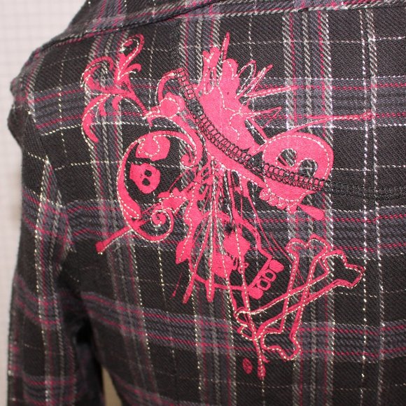 Rewind asymmetrical plaid shirt - Picture 5 of 7